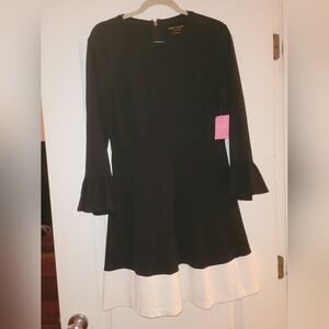 NEW Kate Spade Black & White Dress with Pockets